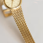 Seiko Frosted Gold Dial with Mesh Bracelet Watch 2P21-0B70