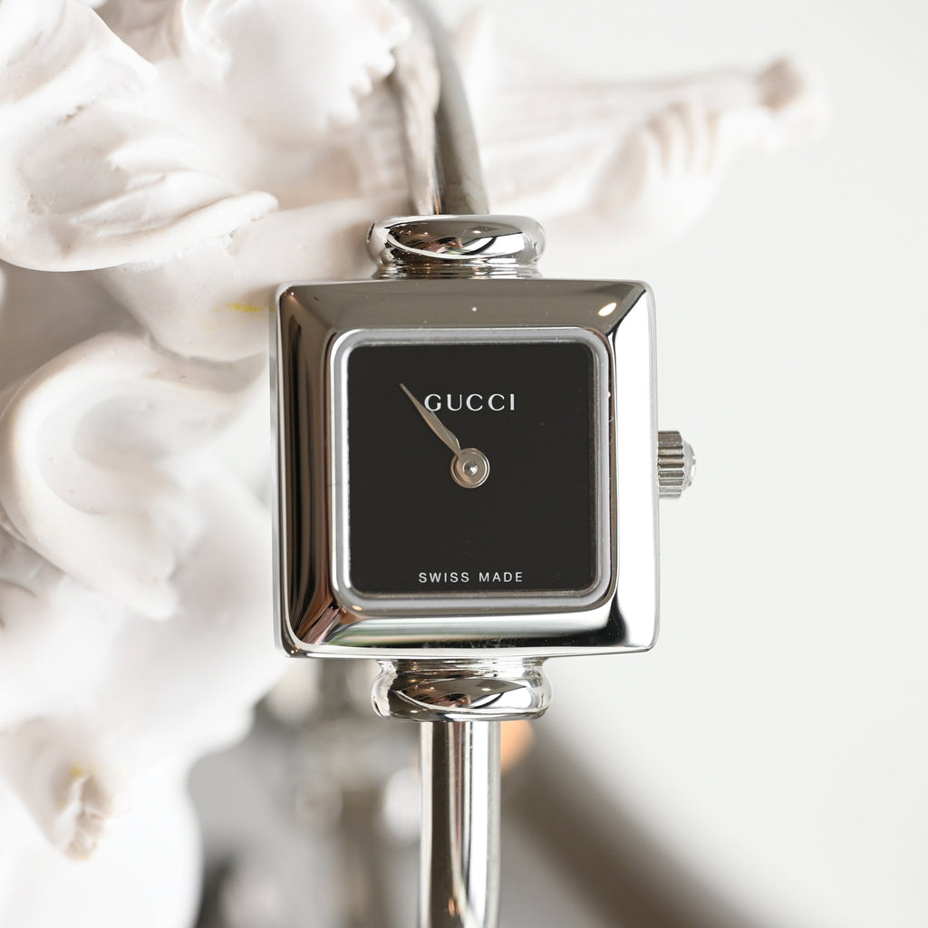 Gucci Bangle Black Dial Watch 1900L