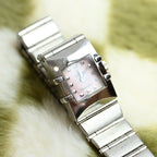 Omega Constellation Quadra Mini Pink MOP Dial Watch