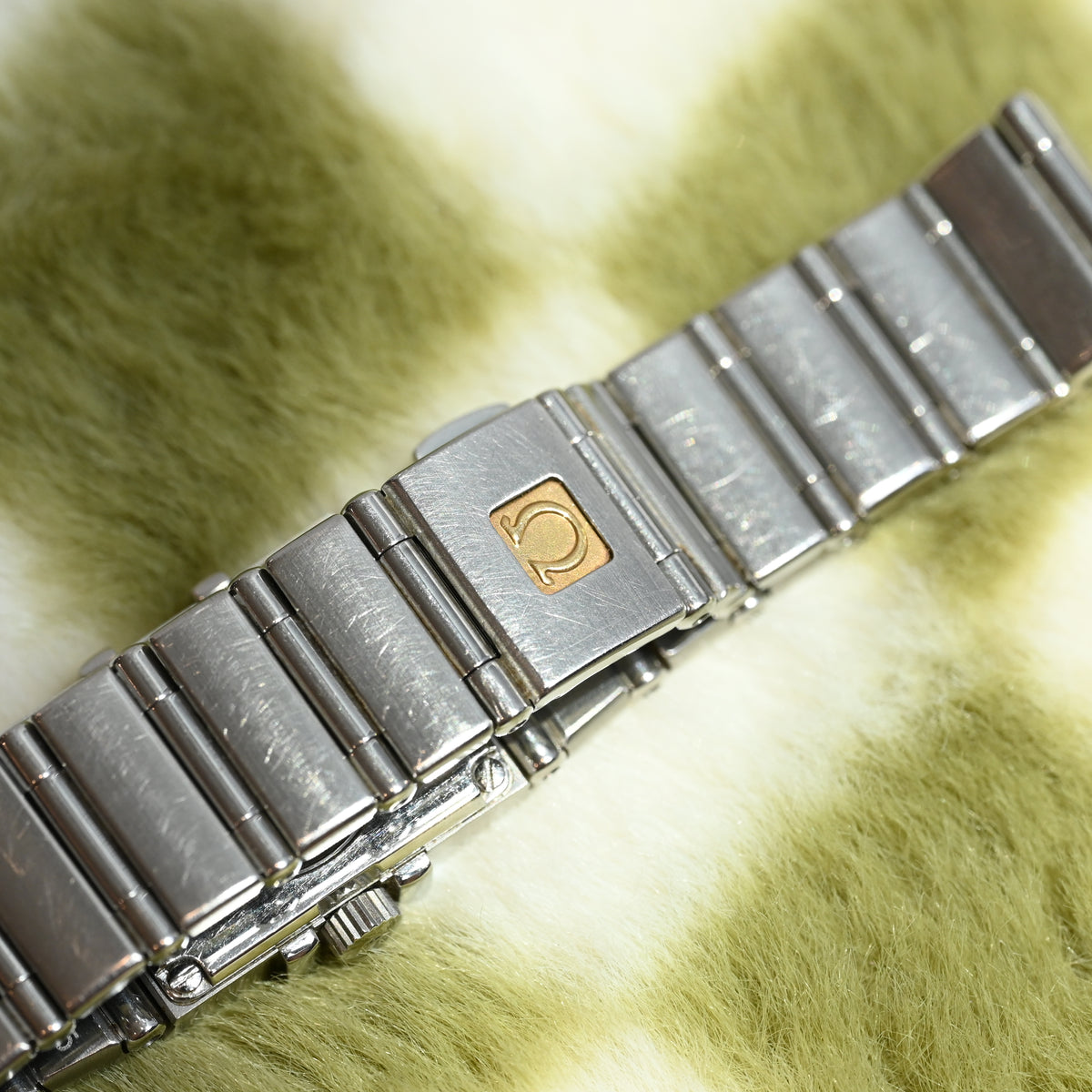 Omega Constellation Quadra Mini Pink MOP Dial Watch