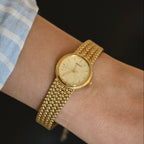 Seiko Frosted Gold Dial with Mesh Bracelet Watch 2P21-0B70
