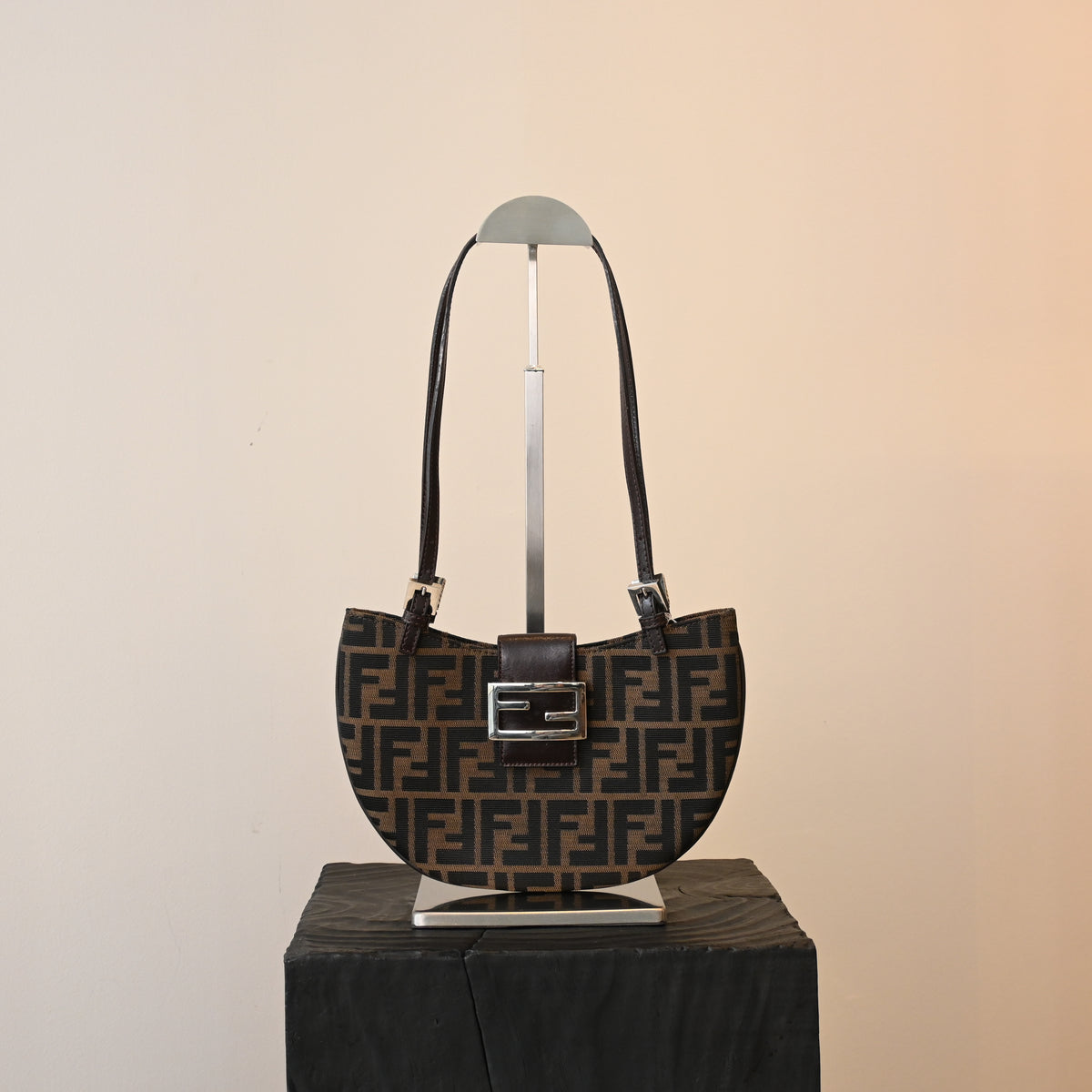 Fendi Zucca Canvas Hobo