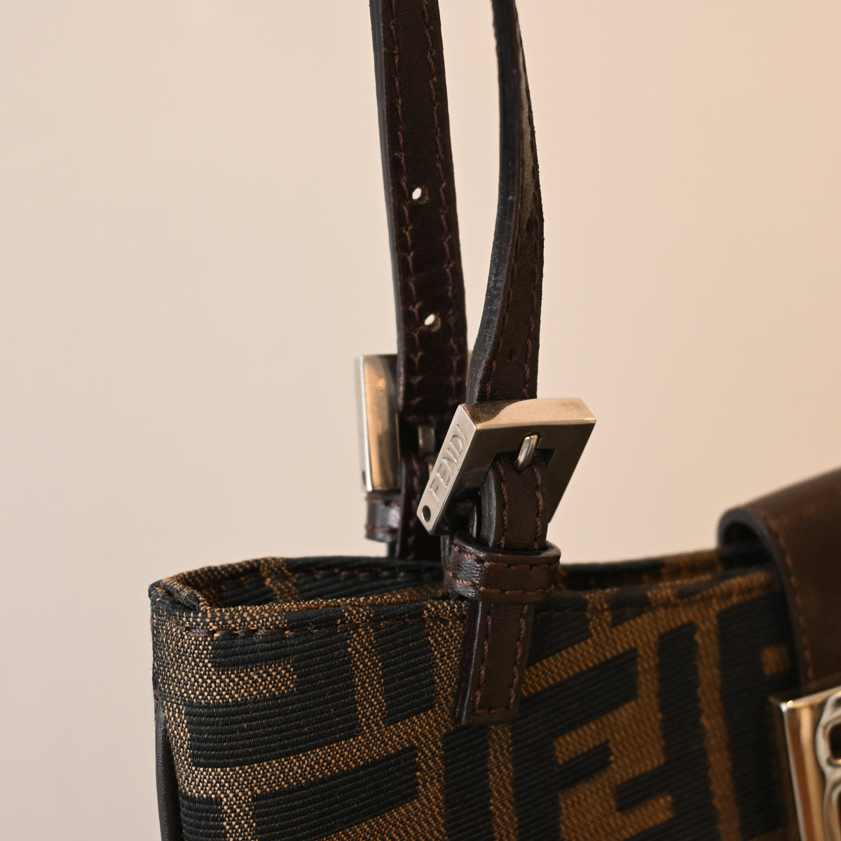 Fendi Zucca Canvas Hobo