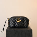 Gucci GG Marmont Small Matelassé Crossbody Camera Bag