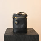 Chanel Vintage Vanity Case Black Caviar