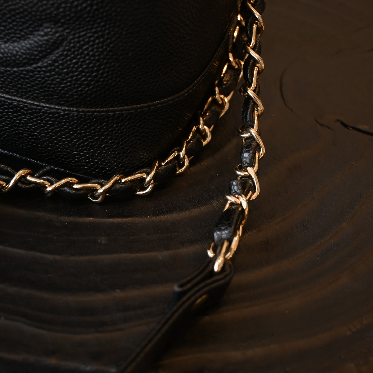Chanel Vintage Vanity Case Black Caviar