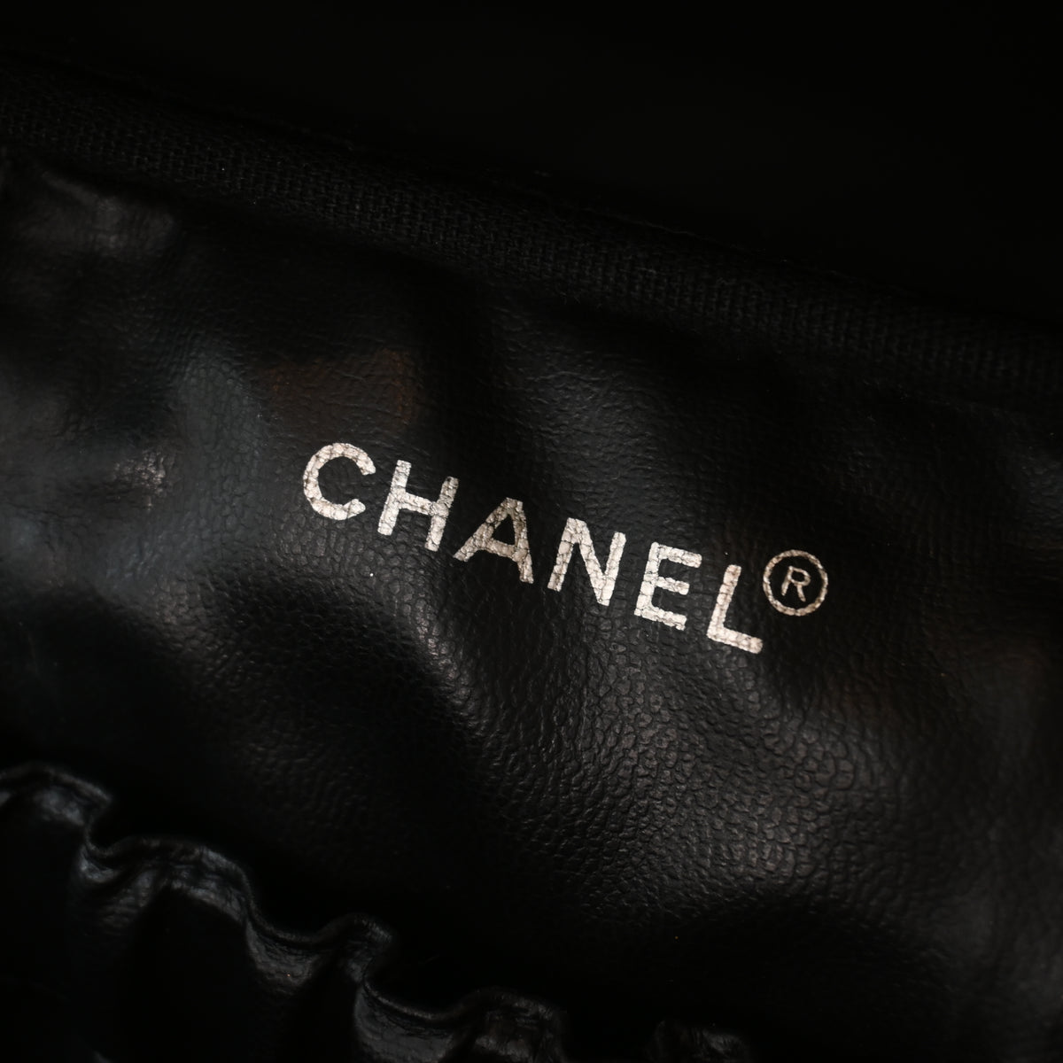 Chanel Vintage Vanity Case Black Caviar