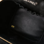 Chanel Vintage Vanity Case Black Caviar