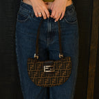 Fendi Zucca Canvas Hobo