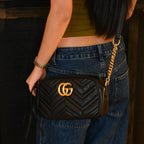Gucci GG Marmont Small Matelassé Crossbody Camera Bag