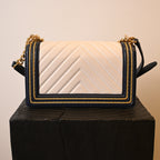 Chanel Cruise Chevron Boy Old Medium Braided Flap - Leluxe Vintage Sdn. Bhd.