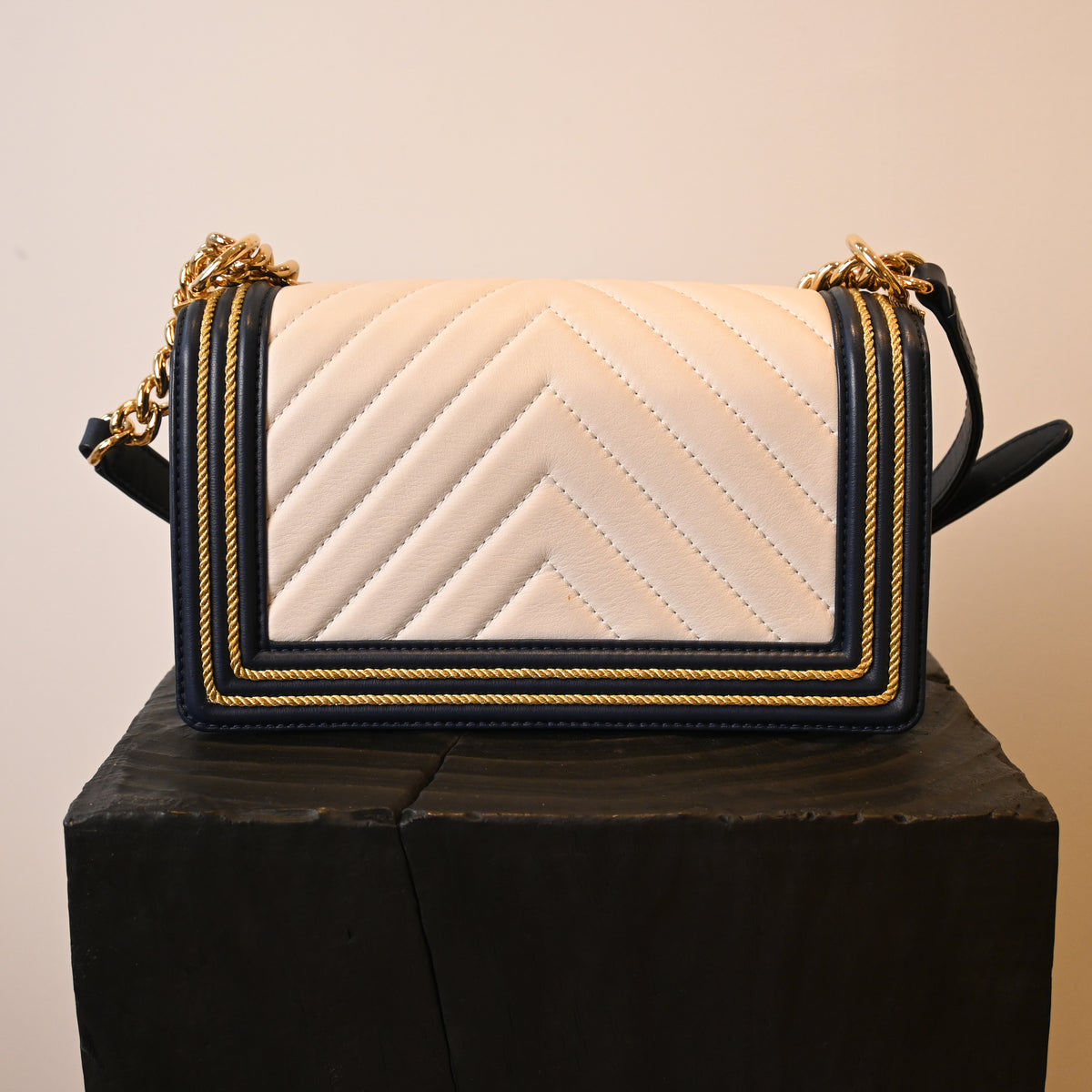 Chanel Cruise Chevron Boy Old Medium Braided Flap - Leluxe Vintage Sdn. Bhd.