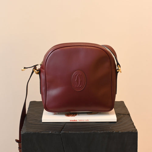Cartier Bordeaux Crossbody Bag - Leluxe Vintage Sdn. Bhd.