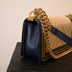 Chanel Cruise Chevron Boy Old Medium Braided Flap - Leluxe Vintage Sdn. Bhd.