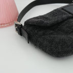 Fendi Zucca Baguette Wool Gray