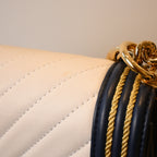 Chanel Cruise Chevron Boy Old Medium Braided Flap - Leluxe Vintage Sdn. Bhd.