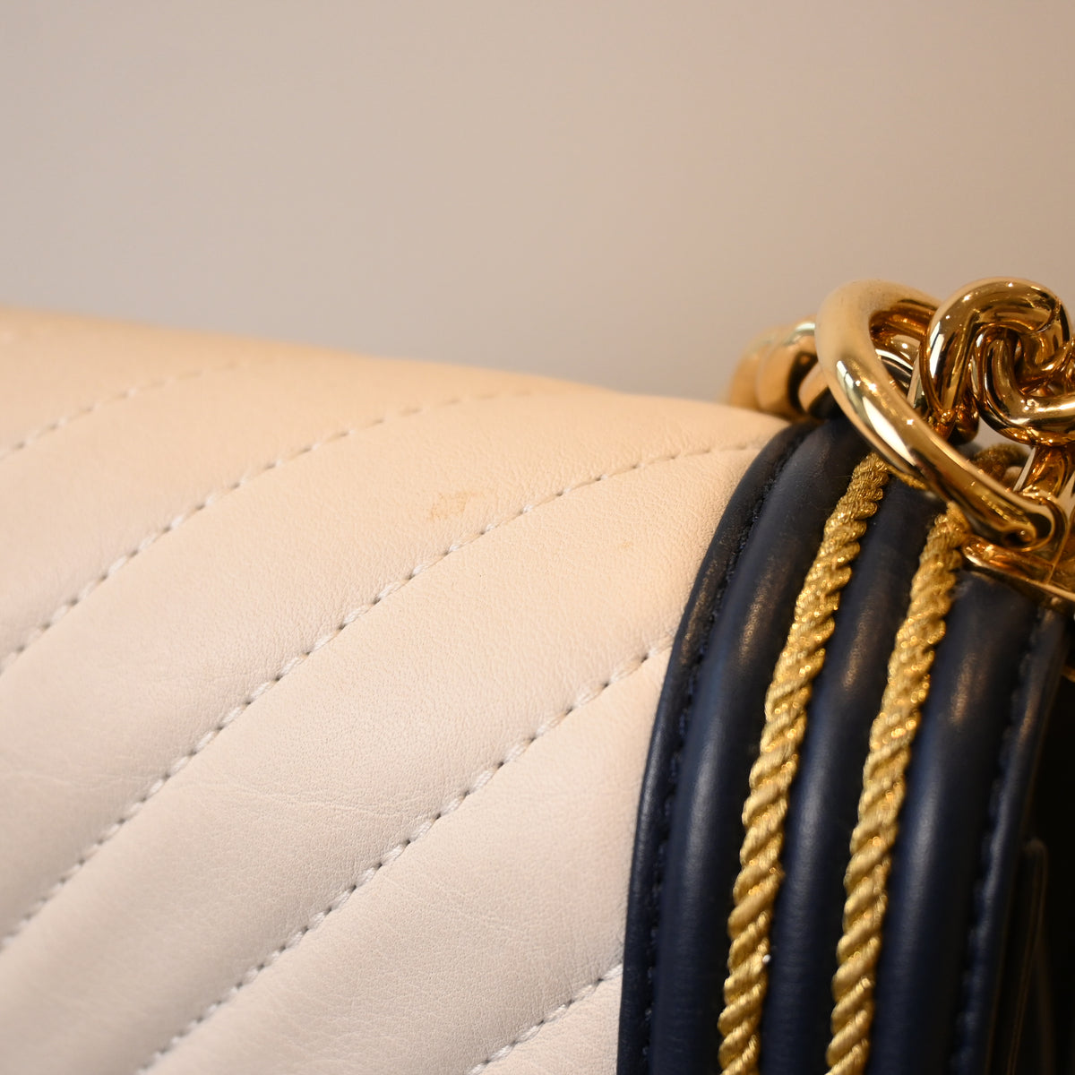 Chanel Cruise Chevron Boy Old Medium Braided Flap - Leluxe Vintage Sdn. Bhd.