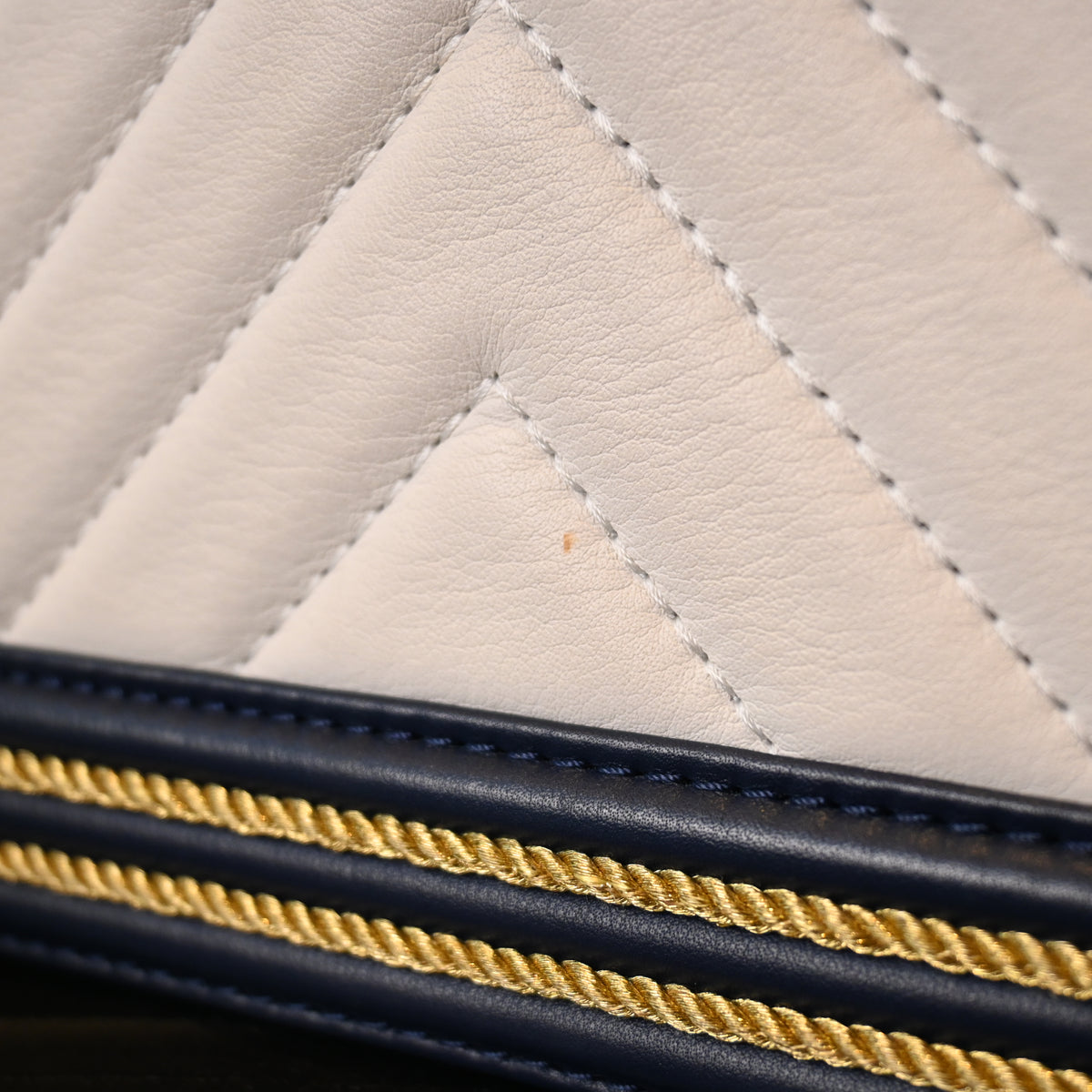 Chanel Cruise Chevron Boy Old Medium Braided Flap - Leluxe Vintage Sdn. Bhd.