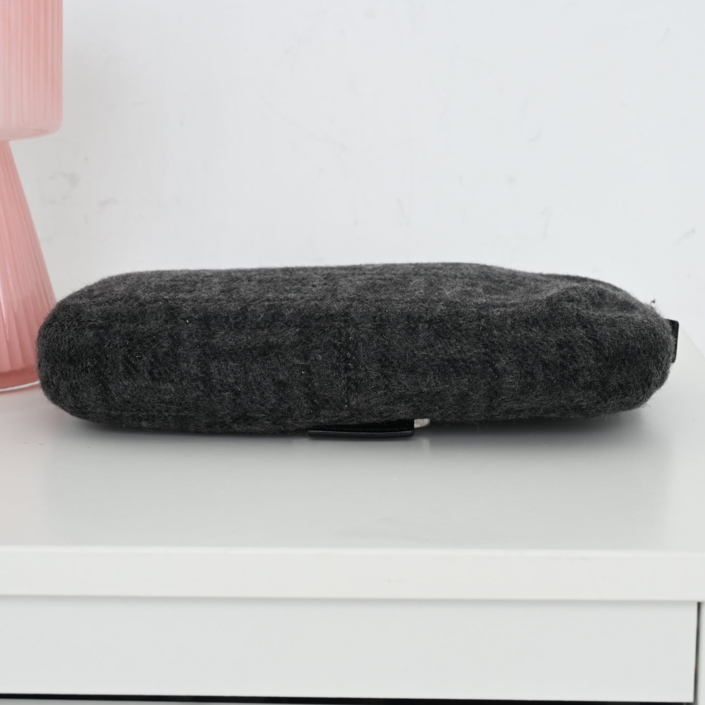 Fendi Zucca Baguette Wool Gray