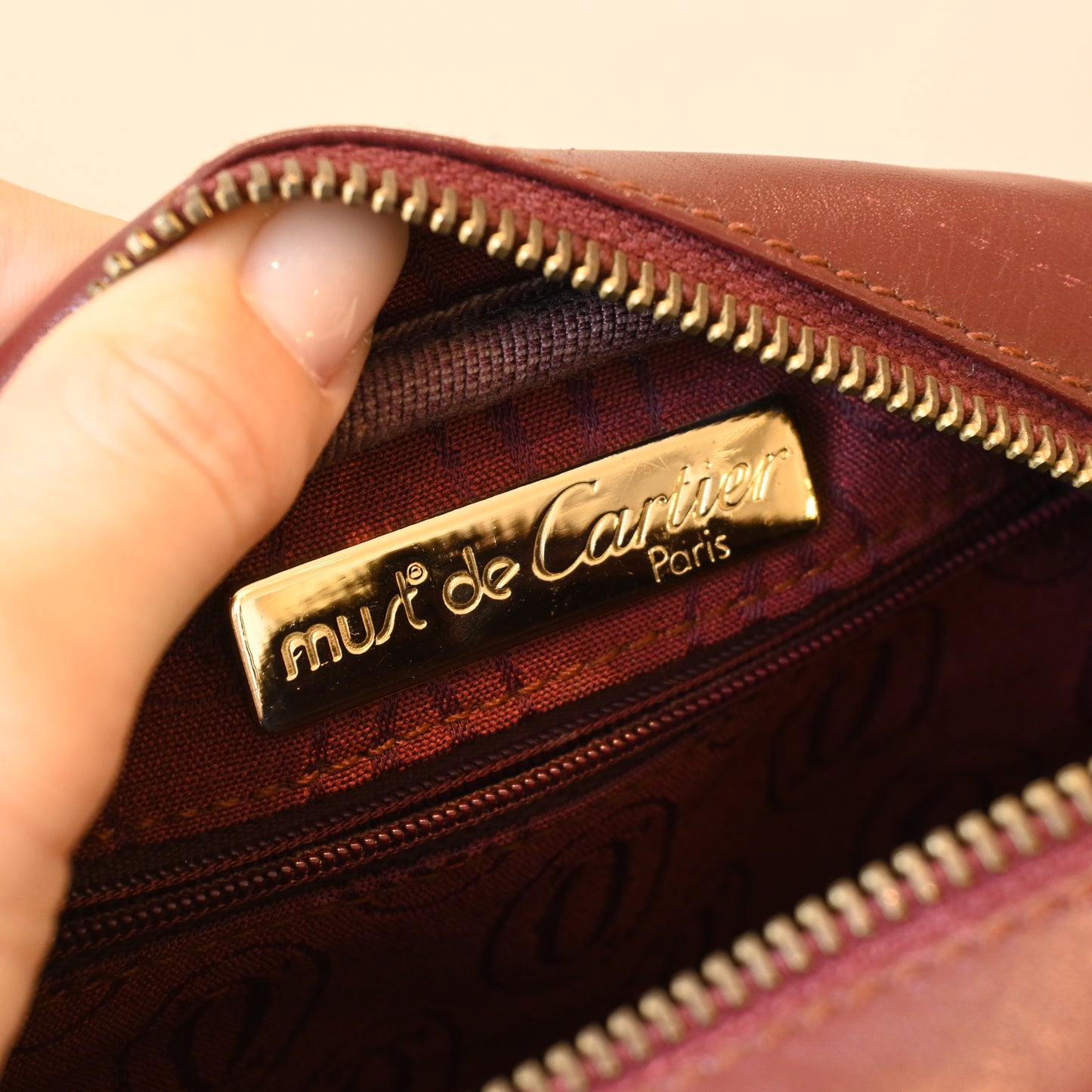 Cartier Bordeaux Crossbody Bag