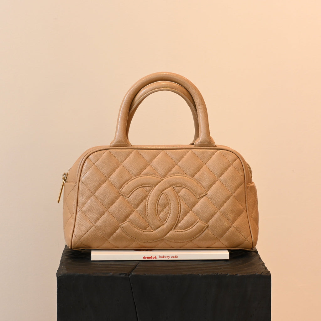 Chanel Matelasse Bowling Bag - Leluxe Vintage Sdn. Bhd.
