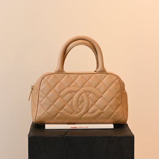 Chanel Matelasse Bowling Bag - Leluxe Vintage Sdn. Bhd.