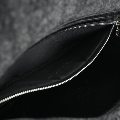 Fendi Zucca Baguette Wool Gray