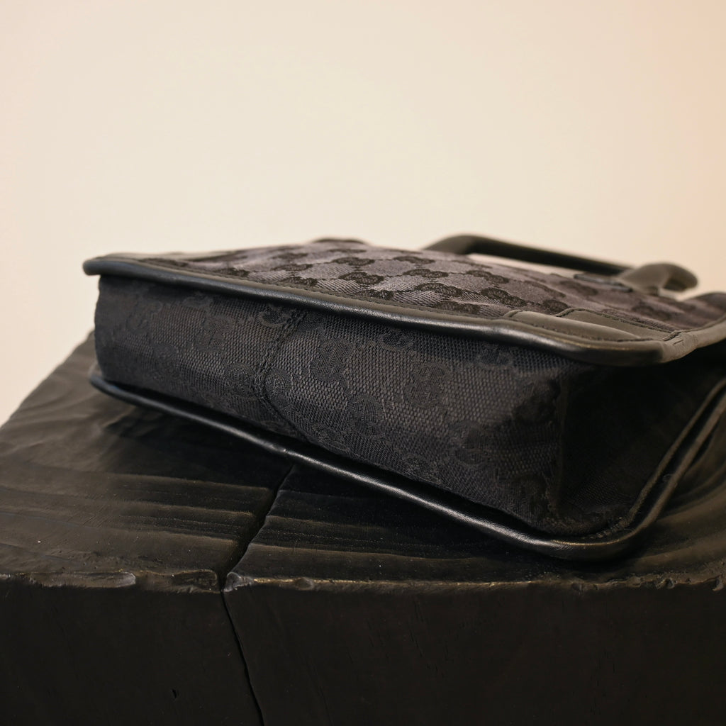 Gucci GG Black Canvas Mini Tote - Leluxe Vintage Sdn. Bhd.