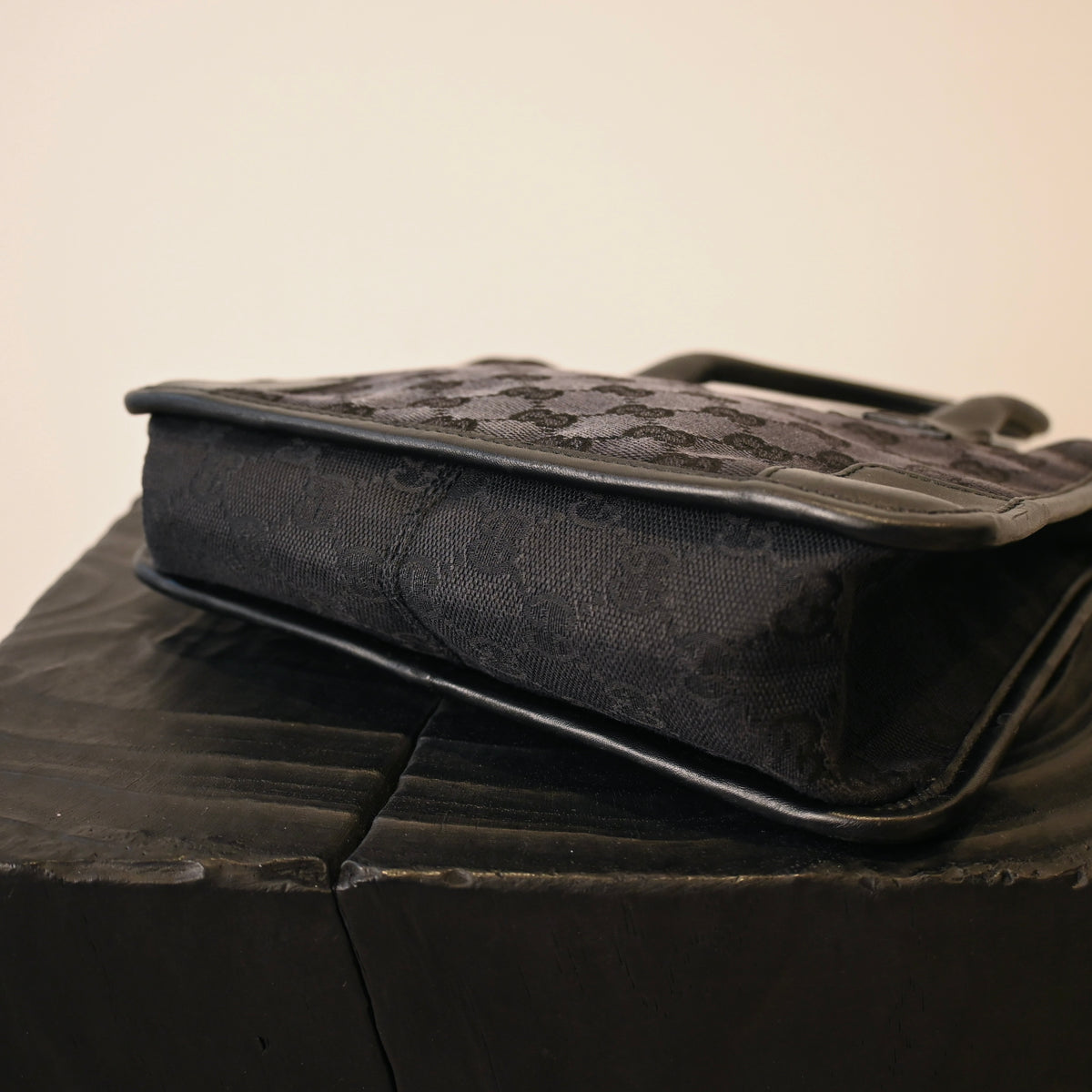 Gucci GG Black Canvas Mini Tote - Leluxe Vintage Sdn. Bhd.
