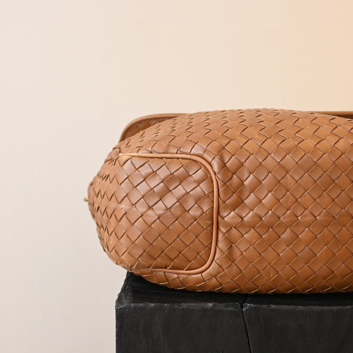 Bottega Veneta Intrecciato Double Flap Brown Hobo
