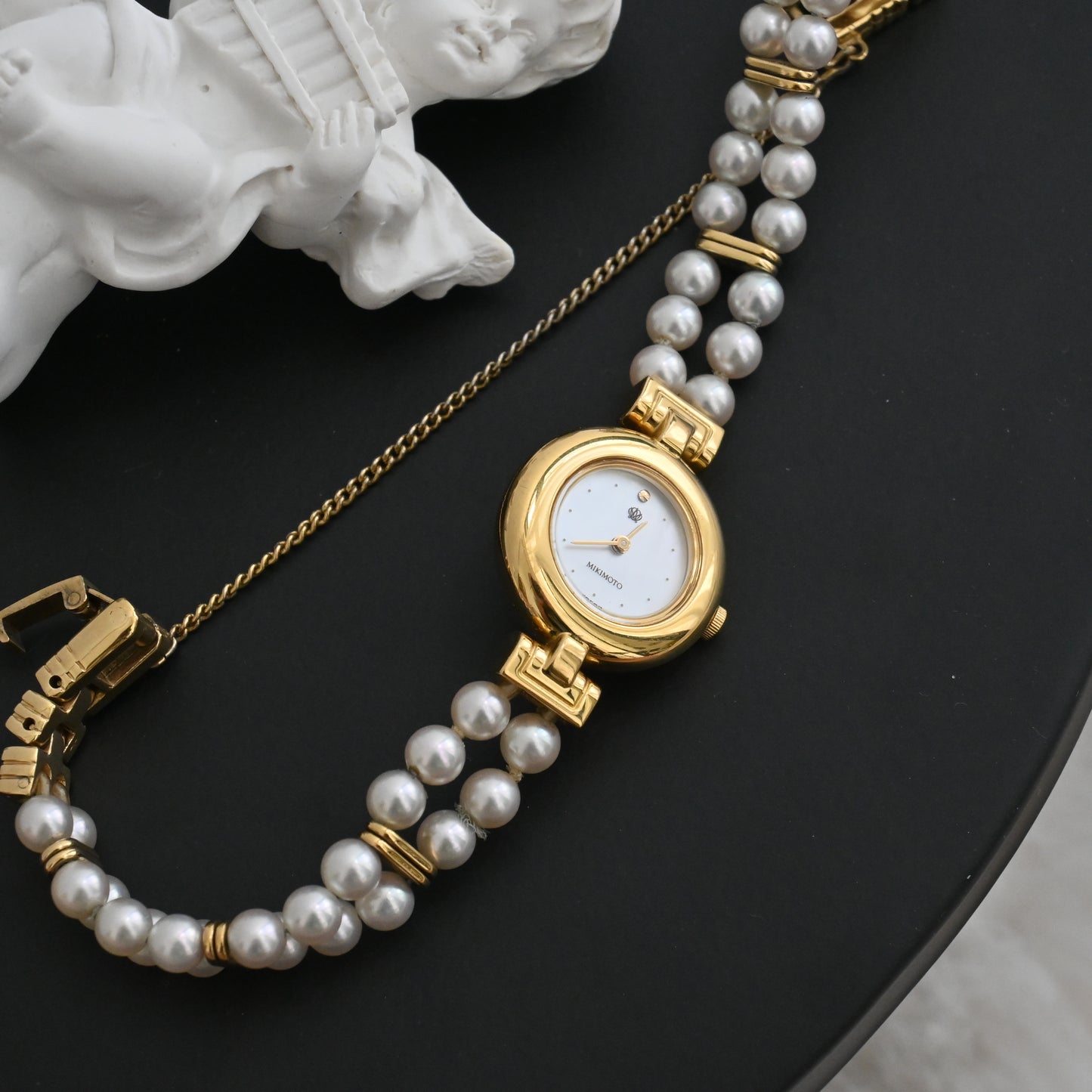 Mikimoto Double Pearl Watch