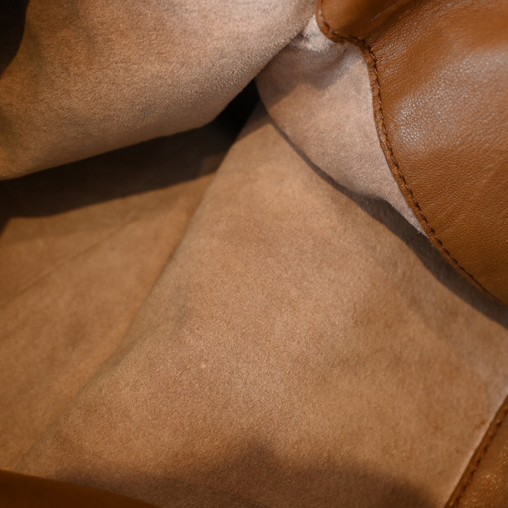 Bottega Veneta Intrecciato Double Flap Brown Hobo