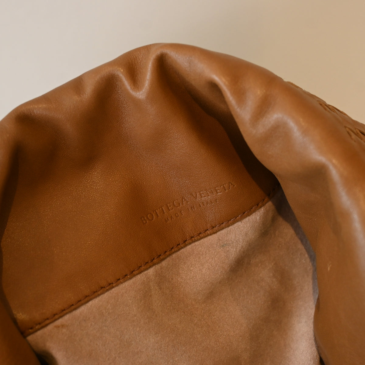 Bottega Veneta Intrecciato Double Flap Brown Hobo