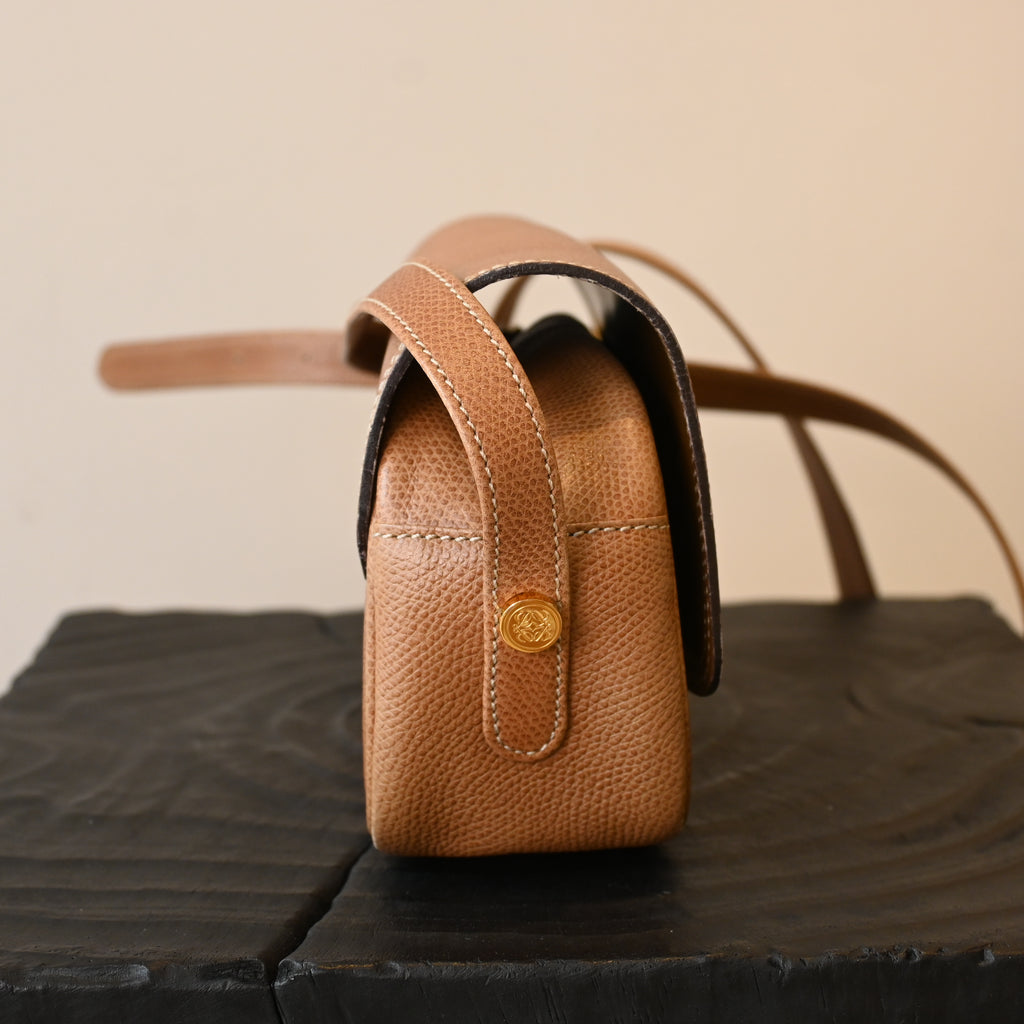 Loewe Anagram Embossed Grained Calfskin Crossbody Bag