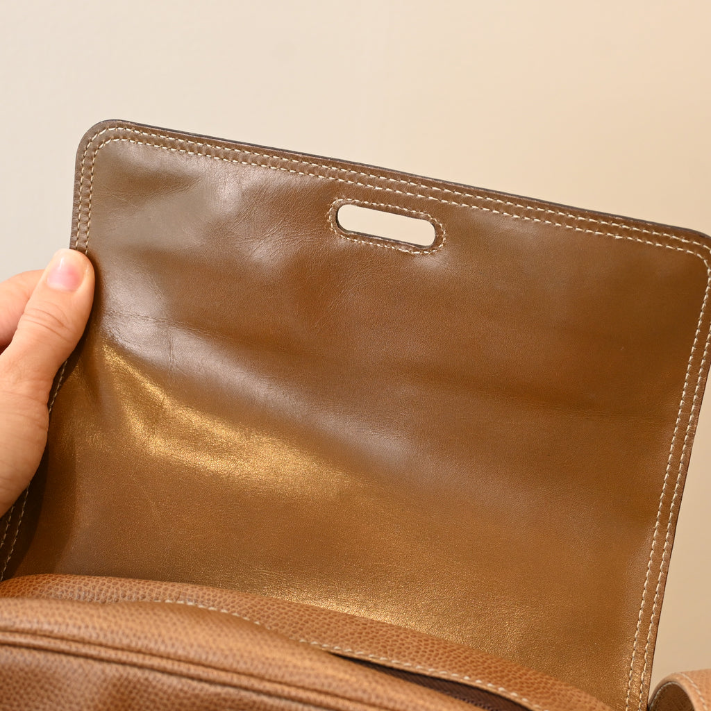 Loewe Anagram Embossed Grained Calfskin Crossbody Bag