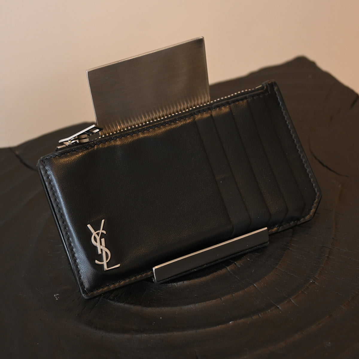 Yves Saint Laurent Calfskin SHW Cardholder