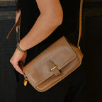 Loewe Anagram Embossed Grained Calfskin Crossbody Bag