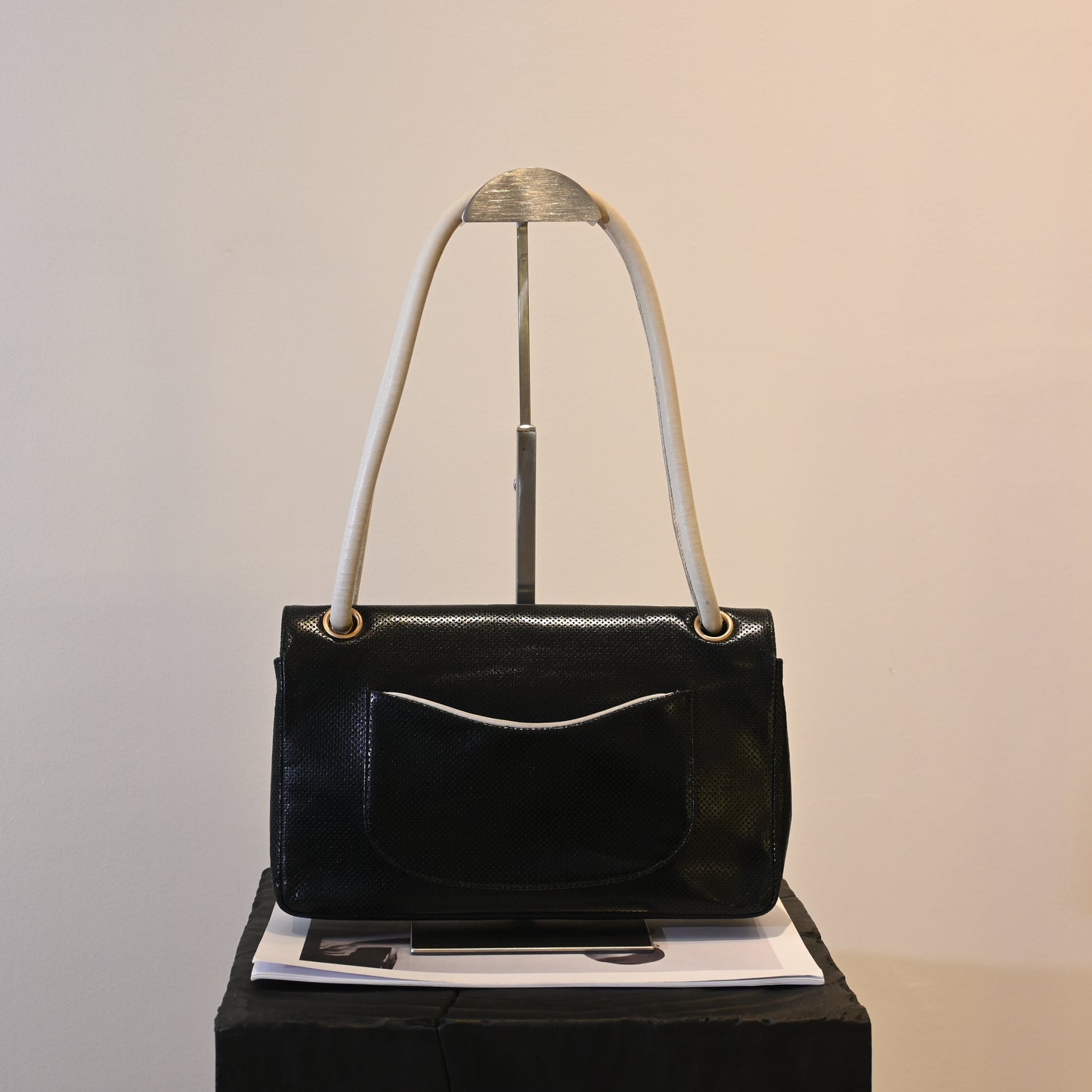 Chanel Coco Mark Perforated Bicolour Flap - Leluxe Vintage Sdn. Bhd.