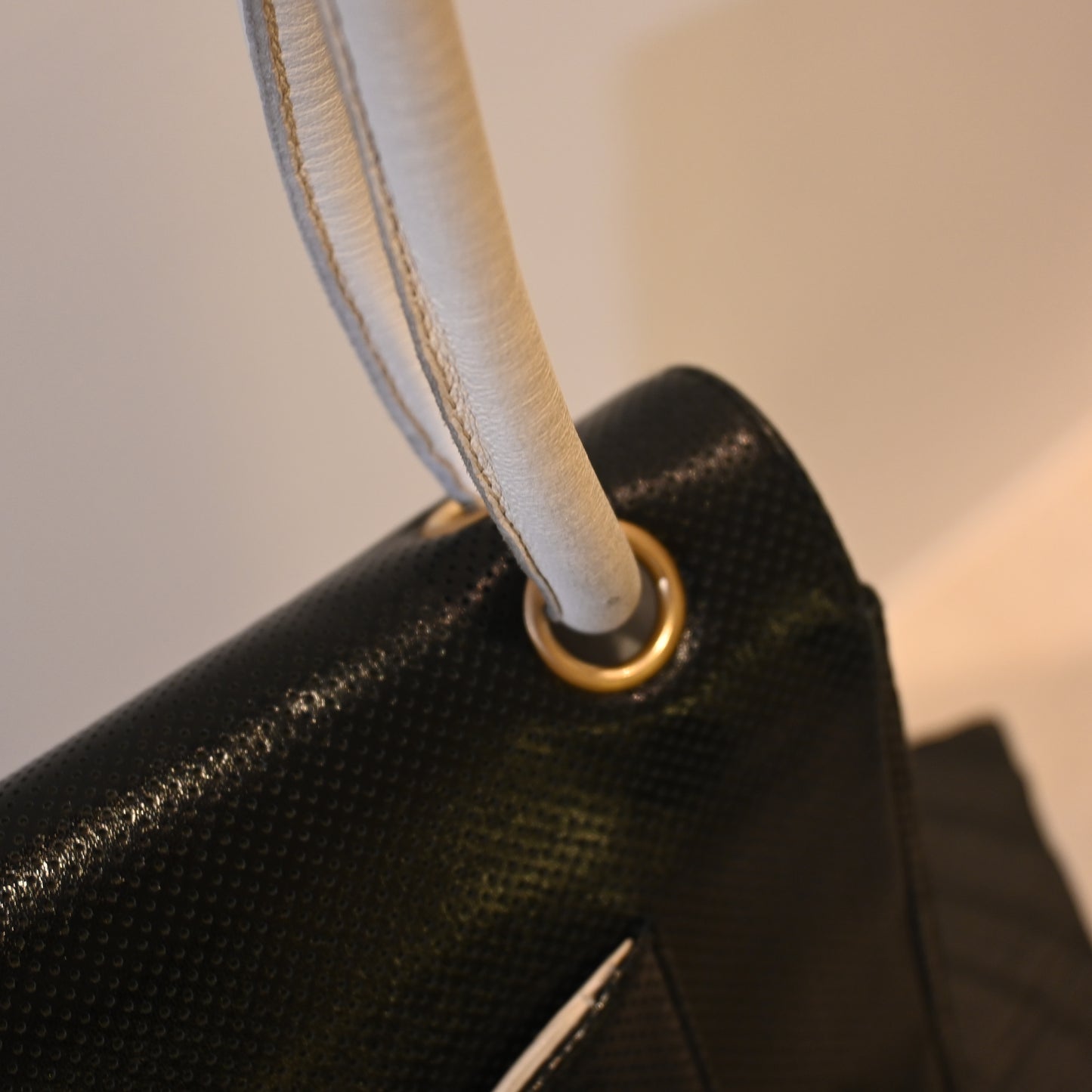 Chanel Coco Mark Perforated Bicolour Flap - Leluxe Vintage Sdn. Bhd.