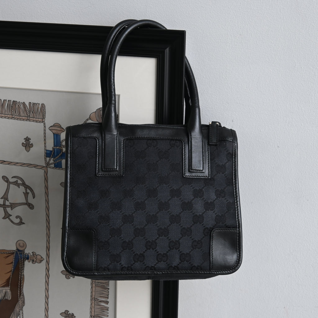 Gucci GG Black Canvas Mini Tote - Leluxe Vintage Sdn. Bhd.