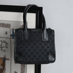Gucci GG Black Canvas Mini Tote - Leluxe Vintage Sdn. Bhd.