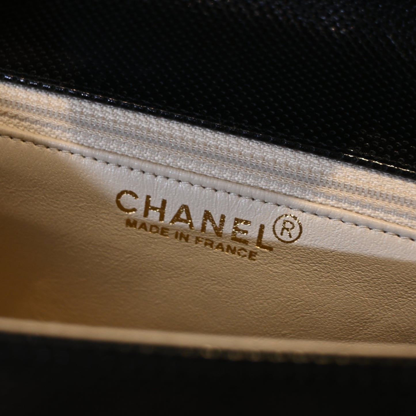 Chanel Coco Mark Perforated Bicolour Flap - Leluxe Vintage Sdn. Bhd.