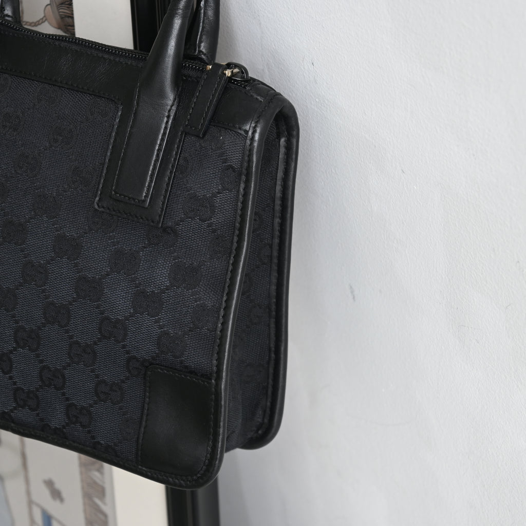 Gucci GG Black Canvas Mini Tote - Leluxe Vintage Sdn. Bhd.