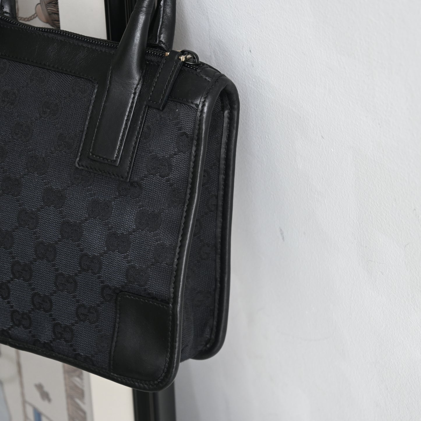 Gucci GG Black Canvas Mini Tote