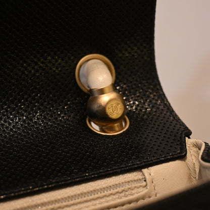 Chanel Coco Mark Perforated Bicolour Flap - Leluxe Vintage Sdn. Bhd.