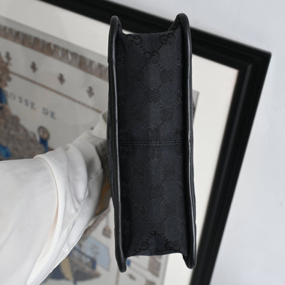 Gucci GG Black Canvas Mini Tote