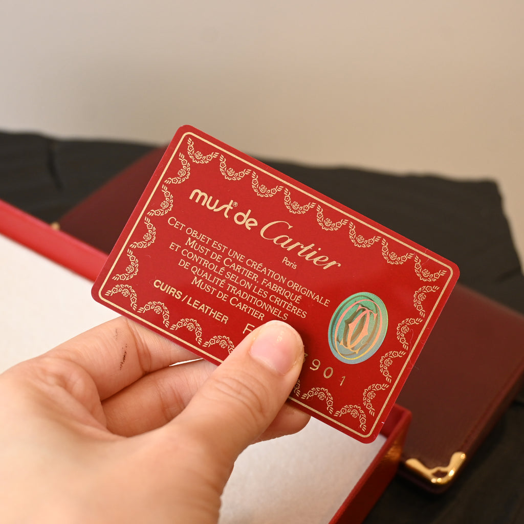 Cartier Must Line Burgundy Long Wallet