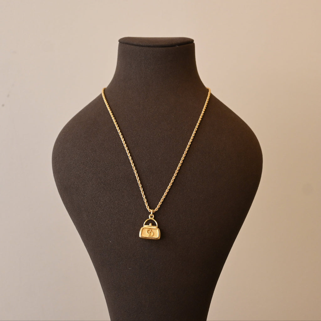 Christian Dior Mini Bag Pendant Necklace