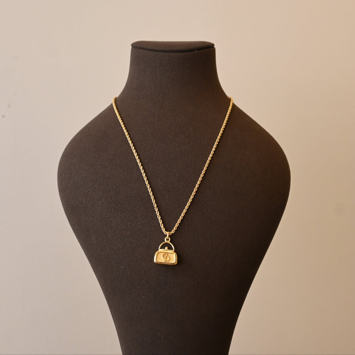 Christian Dior Mini Bag Pendant Necklace