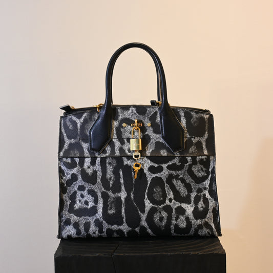 Louis Vuitton Wild Animal Print City Steamer MM
